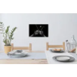 Whickyglazen - Ijs - Spetters - Zwart Muursticker klein -eettafel