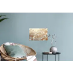 Wilde - Bloemen - Wit Muursticker klein -plant