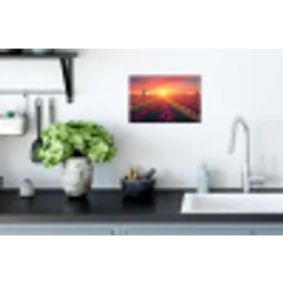 Windmolen - Zonsondergang - Landschap Muursticker klein -keuken