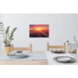 Windmolen - Zonsondergang - Landschap Muursticker klein -eettafel
