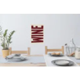 Wine - Red - Decoratie - Japandi Muursticker klein -eettafel