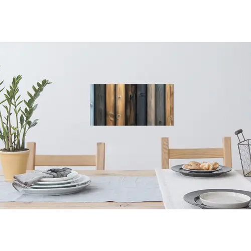 Hout - Planken - Gemengd Muursticker klein -eettafel