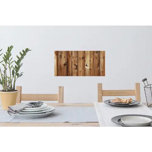Hout - Planken - Bruin Muursticker klein -eettafel
