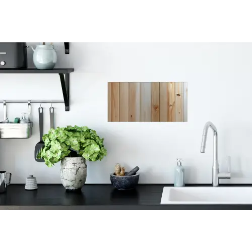 Hout - Planken - Licht Muursticker klein -keuken