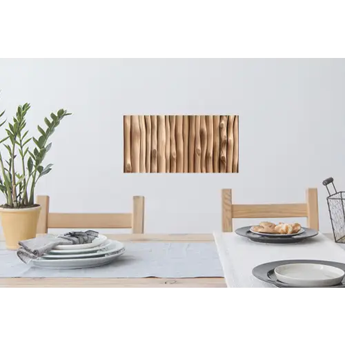 Hout - Stam - Lichtbruin Muursticker klein -eettafel