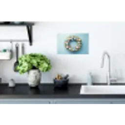 Krans - Eieren - Bloemen Muursticker klein -keuken