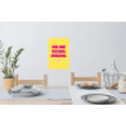 Geel - Valentijn - Tekst Muursticker klein -eettafel