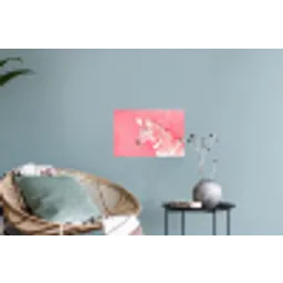 Zebra - Pink - Verf Muursticker klein -plant