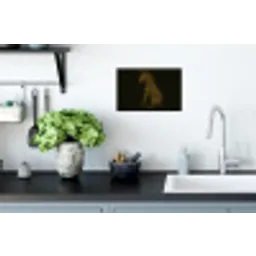 Zebra - Strepen - Goud Muursticker klein -keuken