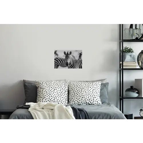 Zebra's - Zwart - Wit Muursticker klein -slaapkamer